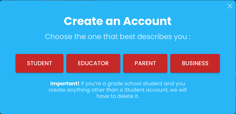 Logging in or joining a teachers class