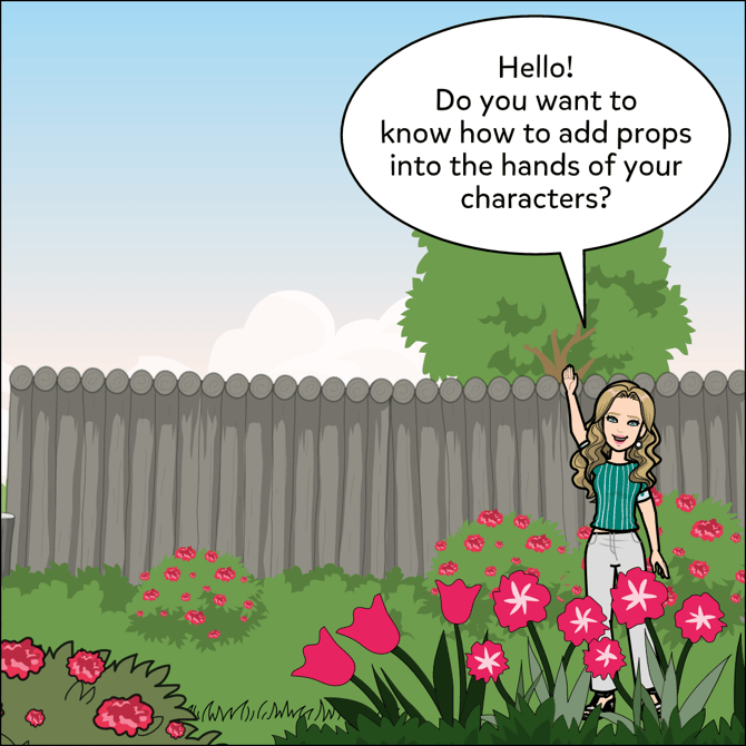 Hello! Do you want to know how to add props into the hands of your characters?