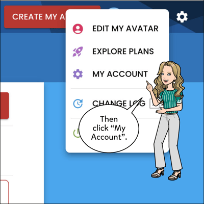 Then click on the My Account option.