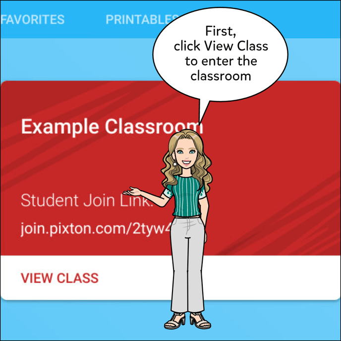 First, click View Class to enter the classroom.