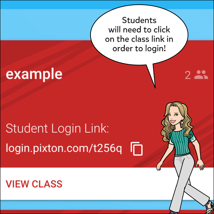 Students can login by clicking on the join link below the class name in your My Classrooms tab