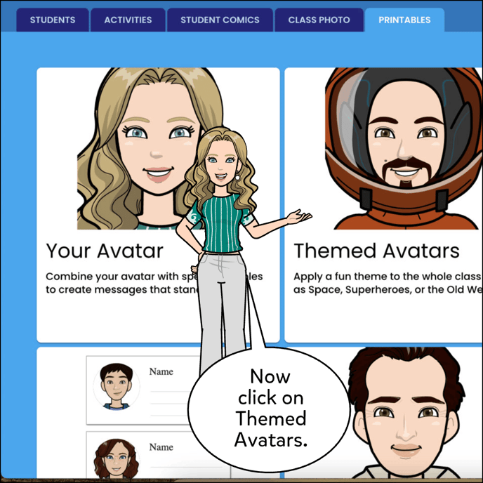 Now click on Themed Avatars.