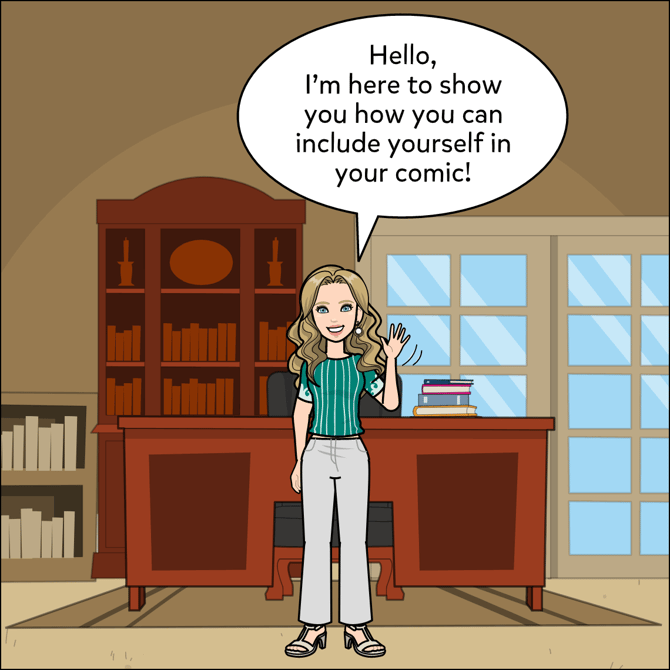 Hello, I'm here to explain how you can include yourself in your comic!