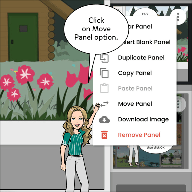 Click on the Move Panel option.