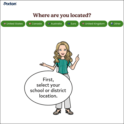 First, select your location.