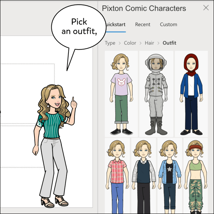 Pick an outfit.
