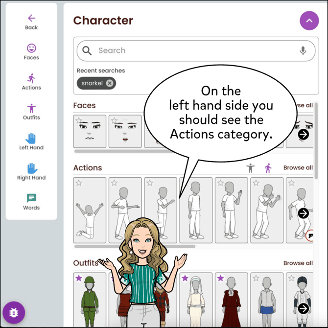 Go to the left hand side you should see the Actions category.